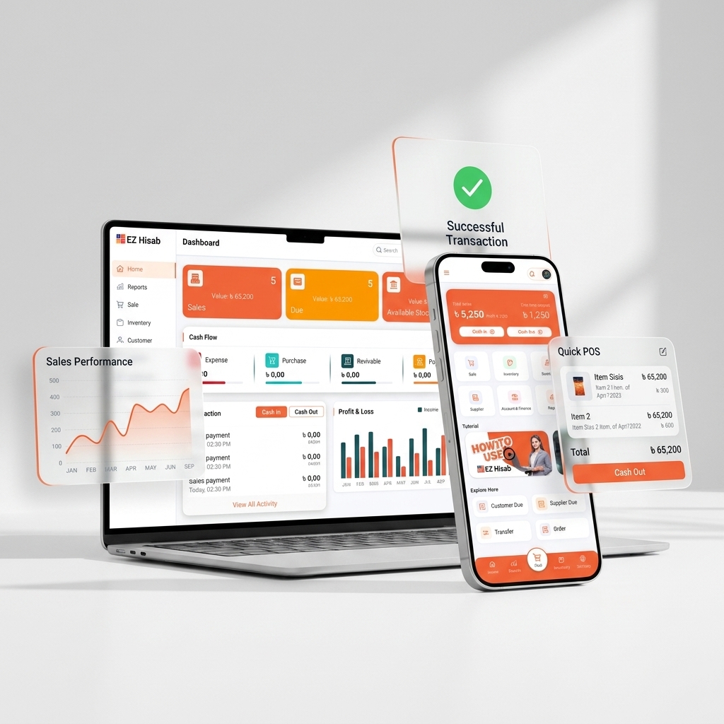 EZ Hisab business dashboard